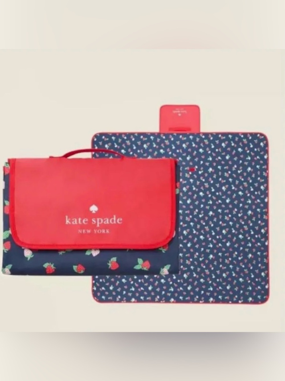 Kate Spade New York Strawberry Toss Packable Picnic Blanket